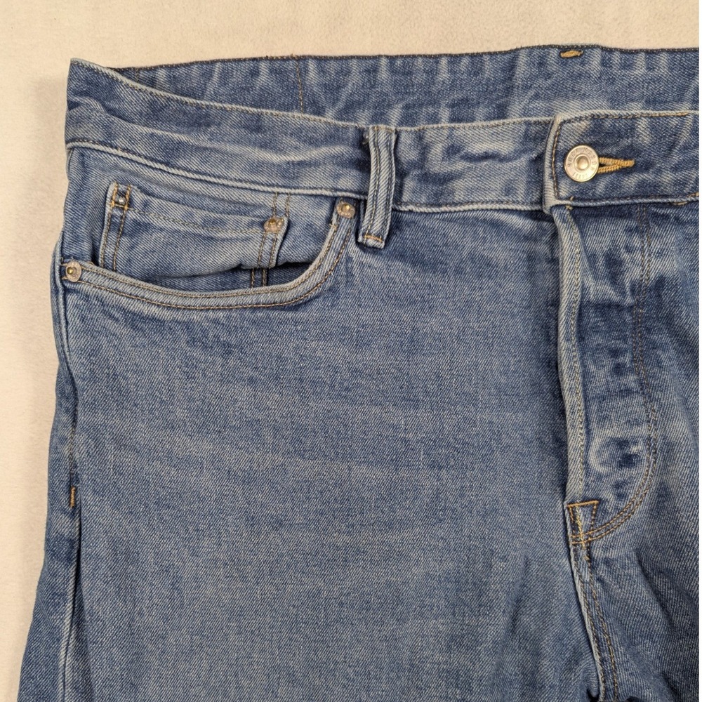 Buck Mason Maverick Slim Jeans 36 Medium Wash Double Dipped Denim BM12101.242